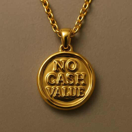 No Cash Value Token Necklace
