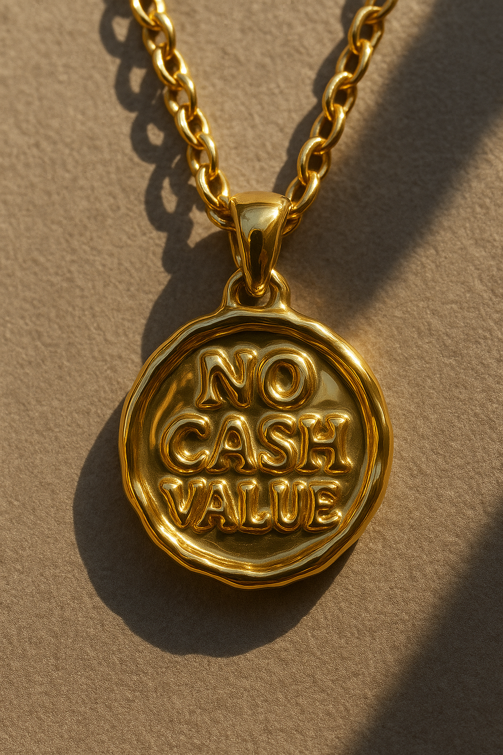 No Cash Value Token Necklace